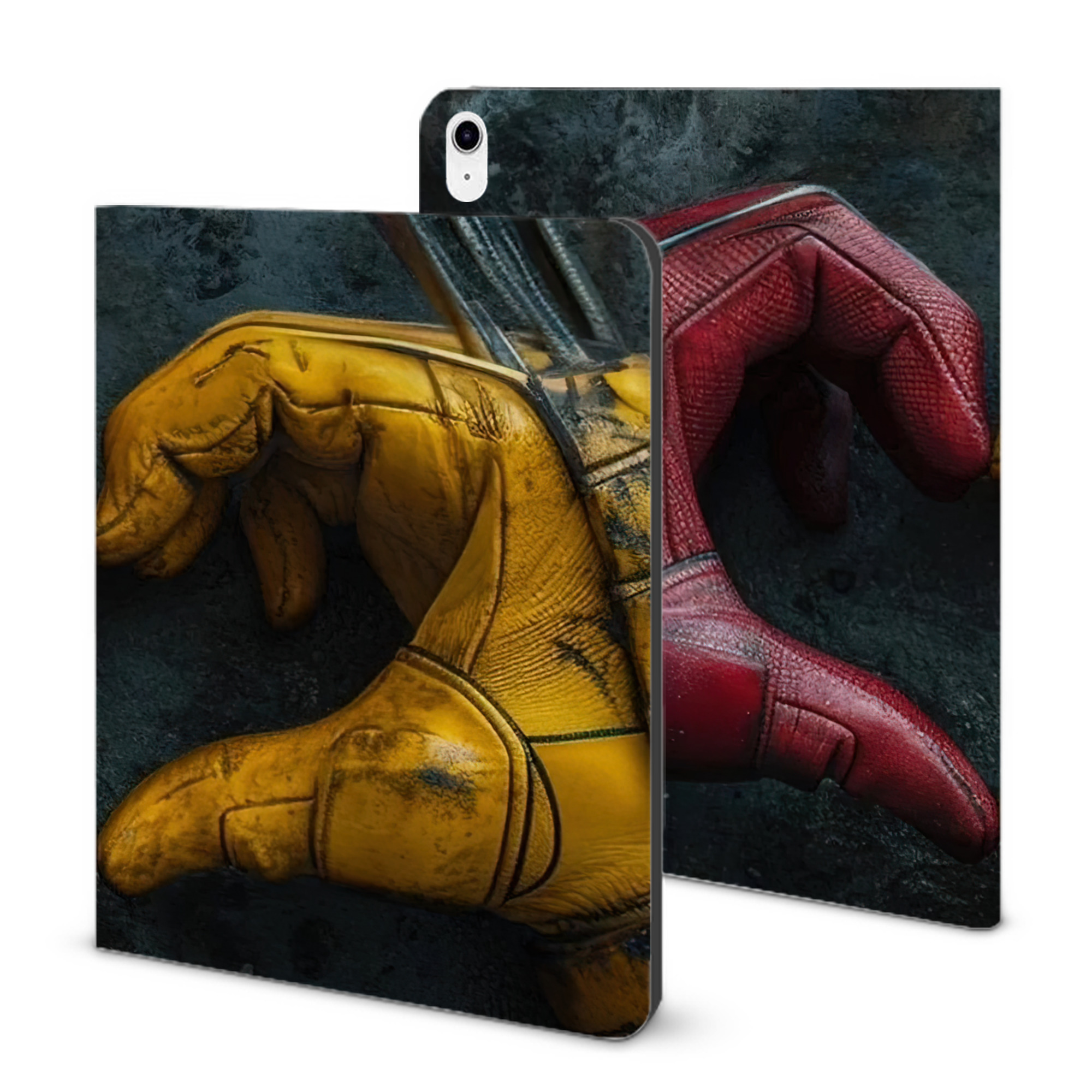 （画像用） Deadpool デッドプール IPad ケース ブック型 PUレザー TPU 耐衝撃 軽量 薄型 ペン収納なし 全面保護 IPad 各モデル対応